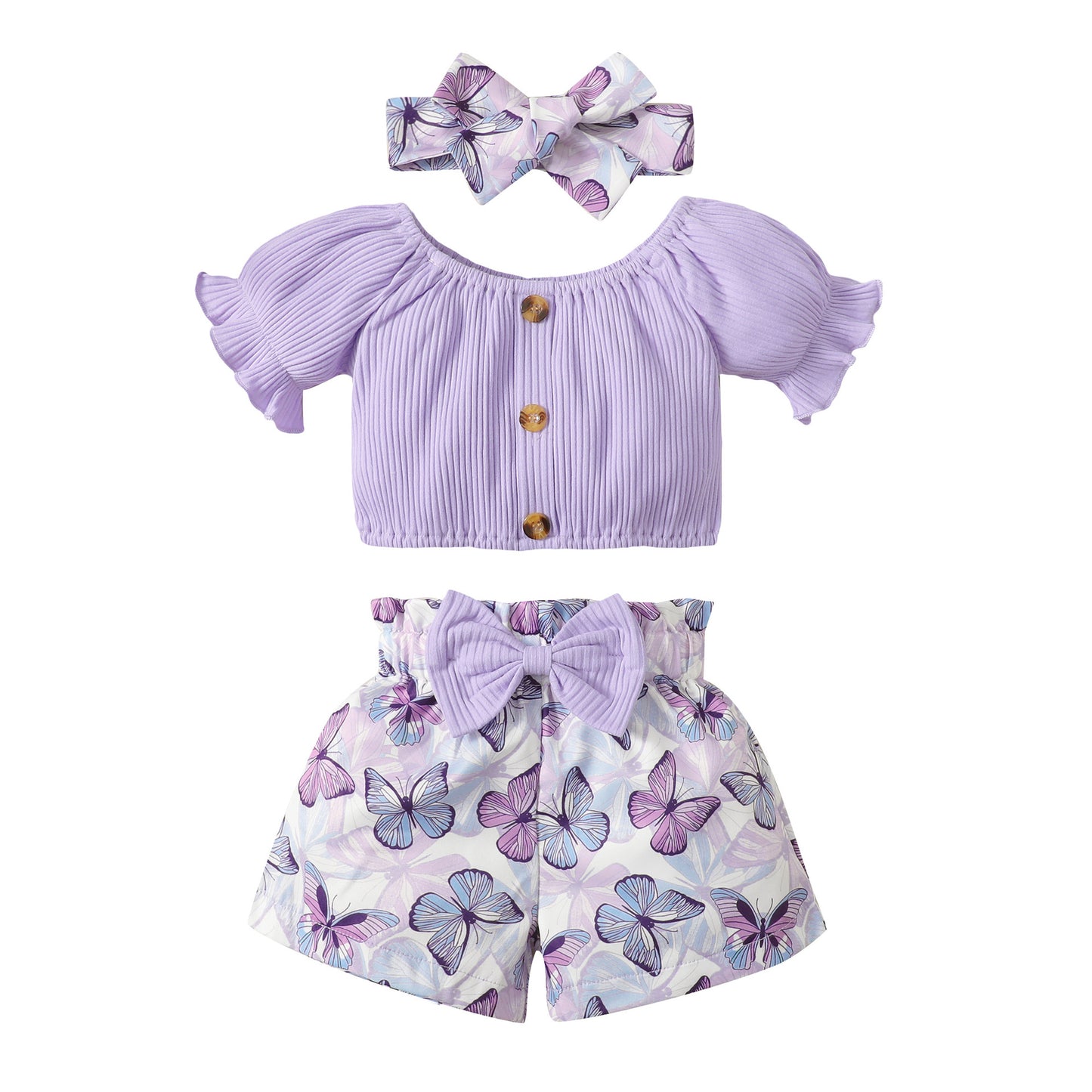 Cute Baby Girl Summer Outfit Set