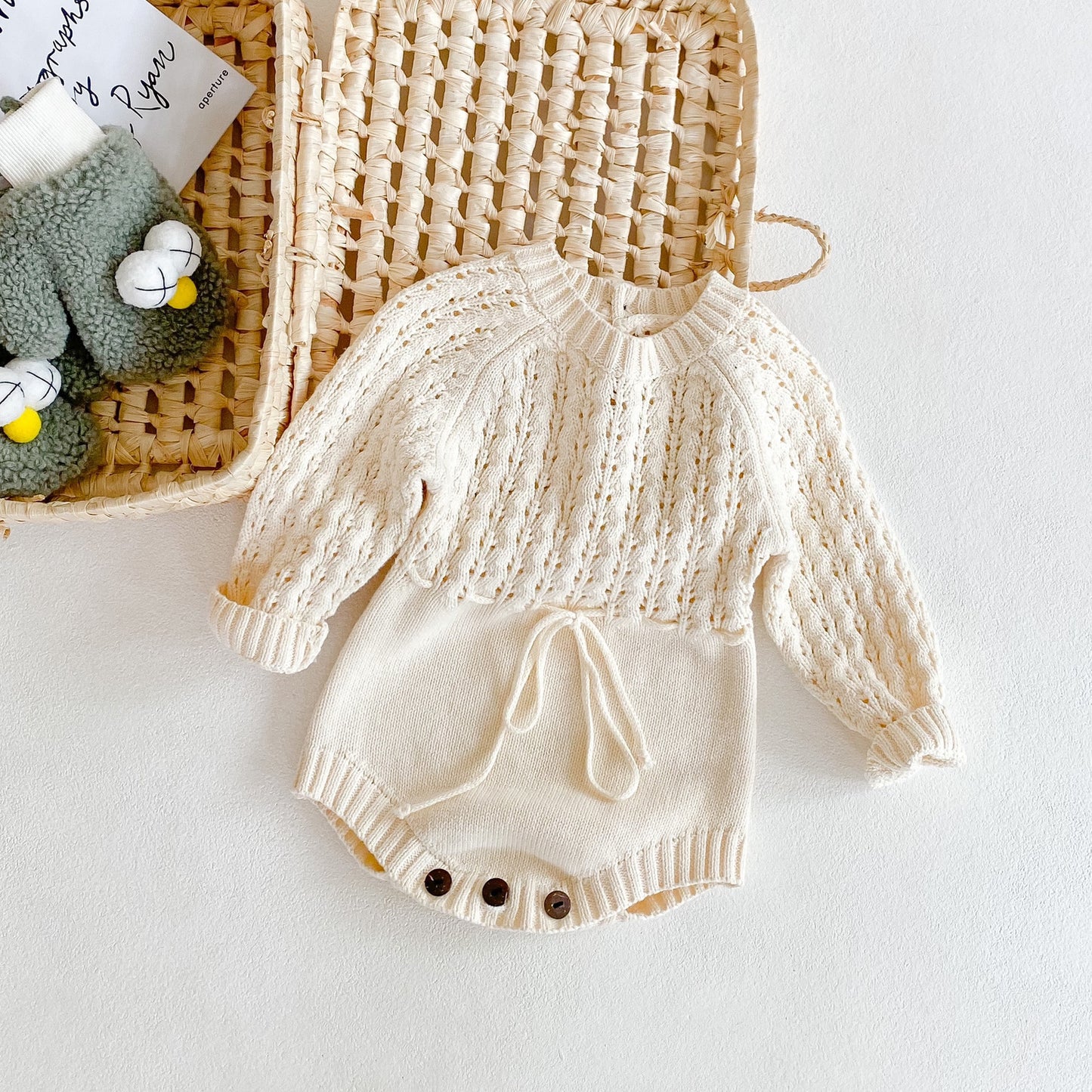 Soft Knit Baby Girl Romper